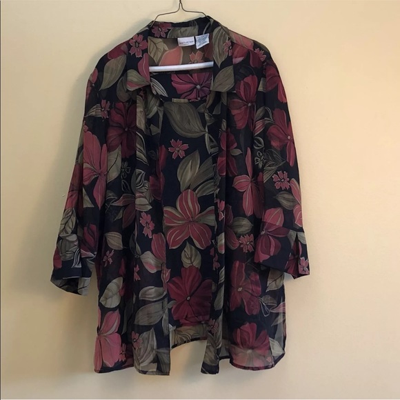 White Stag 2 Piece Cardigan and Blouse 22W/24W - Picture 1 of 8